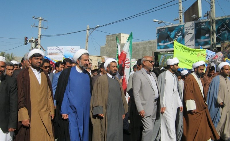 گزارش تصویری/  تبلور شکوه راهپیمایی 13 آبان در سراوان