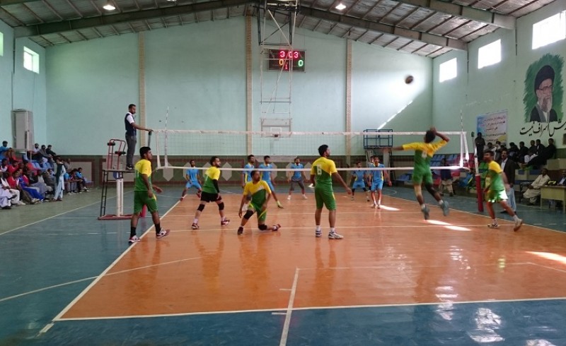 برگزاری مسابقات والیبال قهرمانی بسیج در شهرستان سراوان+تصاویر