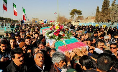 وداع مردم تهران با پیکرهای ۱۱۰ شهید دوران دفاع مقدس
