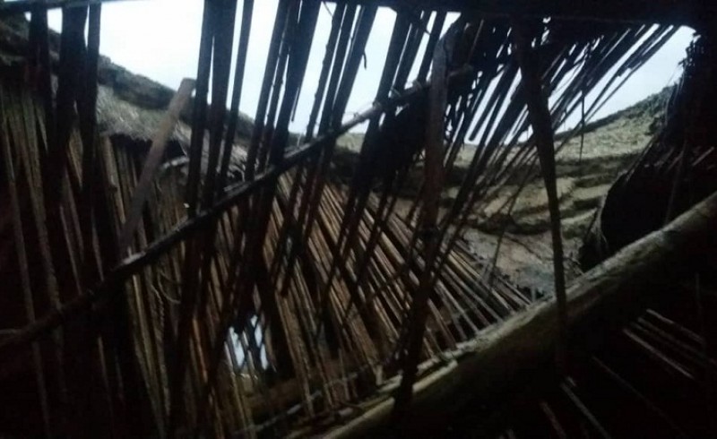 تخریب سقف چهار منزل مسکونی در پی بارش باران در سراوان+ تصویر