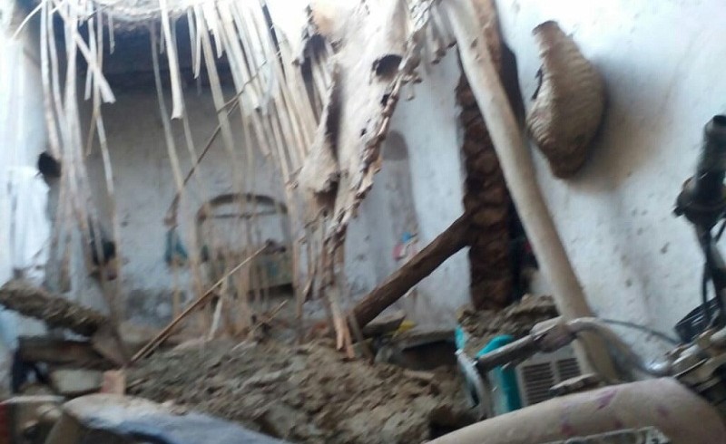 گزارش تصویری از تخریب منازل مسکونی در سراوان بر اثر بارش باران