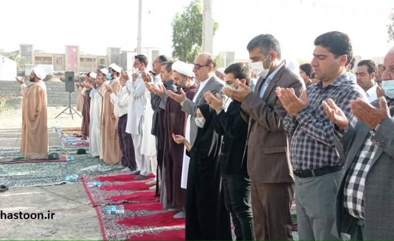 گزارش تصویری از اقامه نماز عید فطر در سراوان  