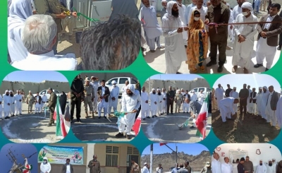افتتاح و بهره‌برداری از پروژه های عمرانی بخش مرزی بم‌پشت در ششمین روز از هفته دولت