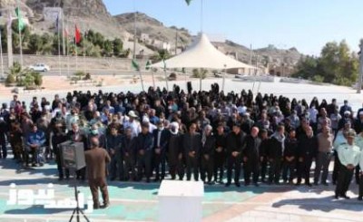 مراسم تشییع و تدفین شهید مدافع امنیت تکاور پلیس در زاهدان