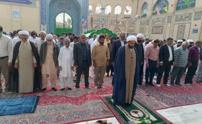 اقامه نماز عید سعید فطر در سراوان  