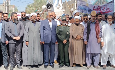 راهپیمایی یوم الله روز جهانی قدس در سراوان برگزار شد  